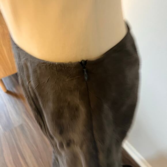 Y2K 2000s Witchy Grey Textured Maxi Skirt Wmns 12 Whimsygoth Romantic Grunge - Picture 4 of 7